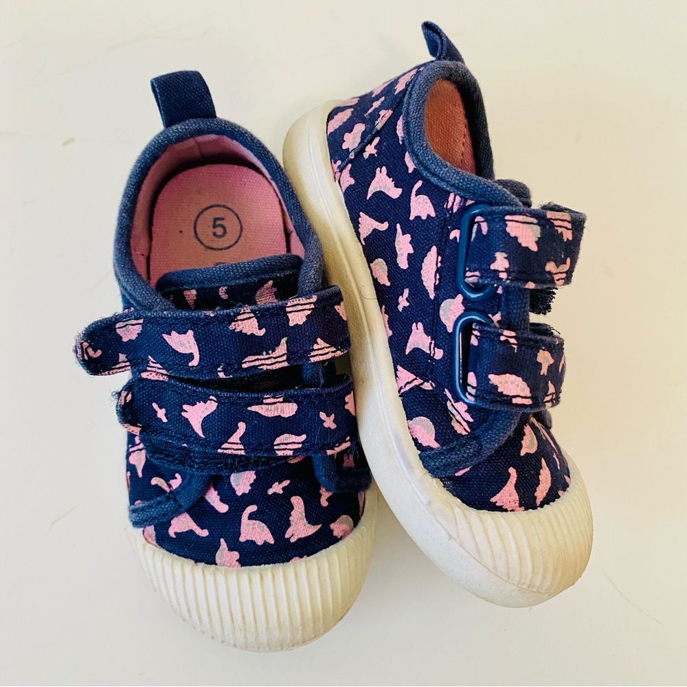 Cat Jack Dinosaur Print Toddler Shoes Velcro